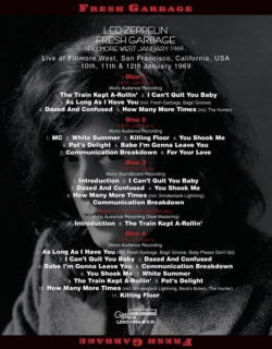 LED ZEPPELIN / FRESH GARBAGE FILLMORE WEST JANUARY 1969 (4CD)