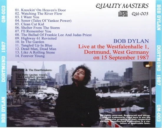 Bob Dylan with Tom Petty & the Heartbreakers / Dortmund 1987  (1CD)