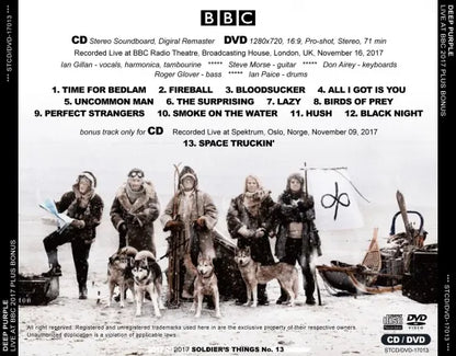DEEP PURPLE / LIVE AT BBC 2017 PLUS BONUS (1CDR+1DVDR)