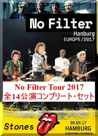 THE ROLLING STONES / No Filter Tour 2017 Set of 14 performances (14DVDR)