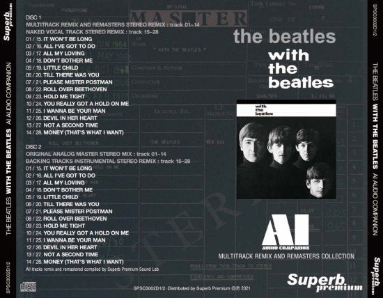 THE BEATLES / WITH THE BEATLES AI AUDIO COMPANION MULTITRACK REMIX AND REMASTERS COLLECTION(2CD)