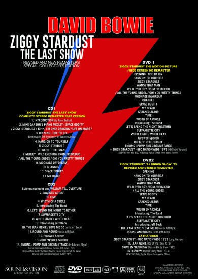 DAVID BOWIE / ZIGGY STARDUST THE LAST SHOW (2CD+2DVD)