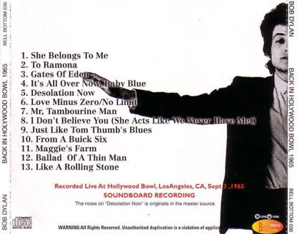 BOB DYLAN / BACK IN HOLLYWOOD BOWL 1965 (1CD)