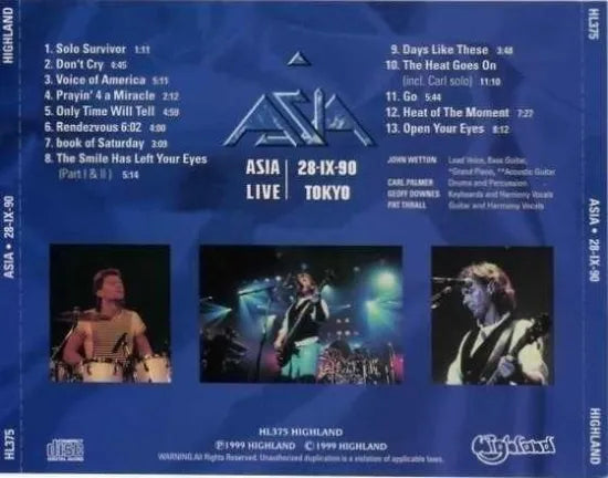 ASIA / 28-IX-90 1990 Highlan (1CD)