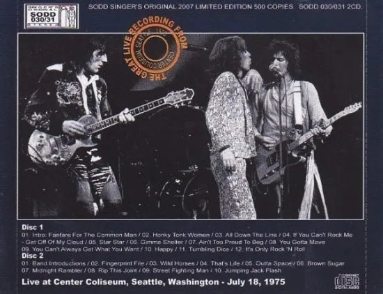 The Rolling Stones /  Seattle Coliseum '75 (2CD)