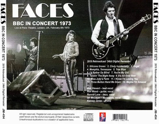 FACES / BBC In Concert 1973 SOUNDBOARD (1CDR)
