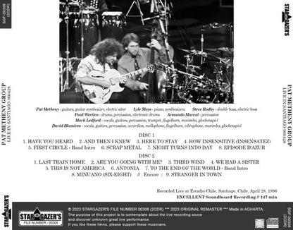 PAT METHENY GROUP / LIVE IN SANTIAGO 960428 (2CDR)