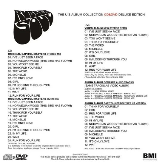 THE BEATLES / RUBBER SOUL THE U.S.ALBUM COLLECTION (1CD+1DVD)