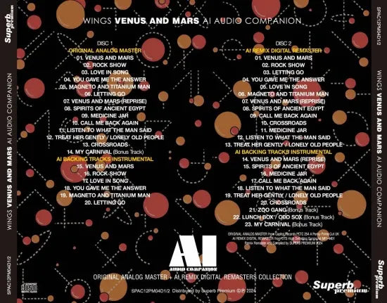 PAUL McCARTNEY&WINGS  / VENUS AND MARS AI AUDIO COMPANION (2CD)