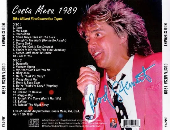 ROD STEWART / COSTA MESA 1989 (2CDR)