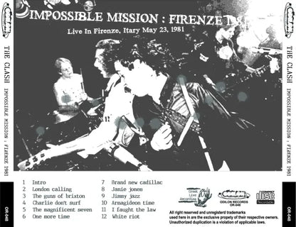 THE CLASH / Impossible Mission Firenze 1981 (1CDR)