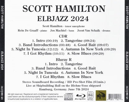 SCOTT HAMILTON / ELBJAZZ 2024 STEREO SOUNDBOARD (1CDR)