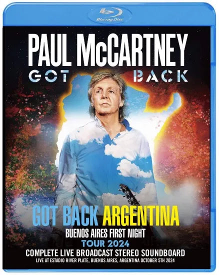 PAUL McCARTNEY / GOT BACK ARGENTINA 2024 BUENOS AIRES FIRST NIGHT "BLURAY SPECIAL EDITION" (1BDR)