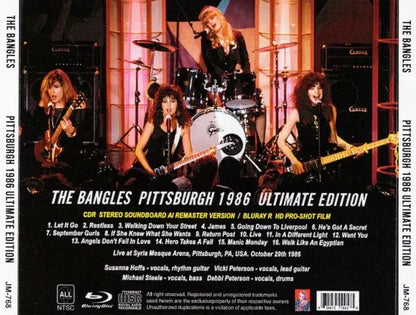 THE BANGLES / PITTSBURGH 1986 ULTIMATE EDITION Stereo SBD & HD Pro-shot (1CDR+1BDR)