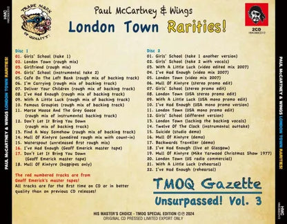PAUL McCARTNEY & WINGS / London Town Rarities! (2CD)
