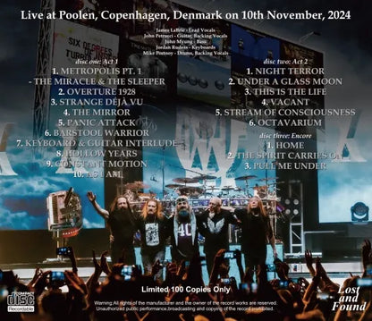 DREAM THEATER / COPENHAGEN 2024 40TH ANNIVESARY TOUR 2024-2025 (3CDR)