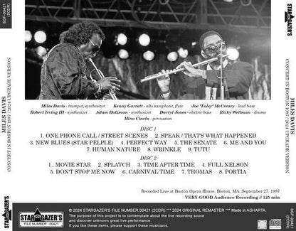 MILES DAVIS / CONCERT IN BOSTON 1987 2024 UPGRADE VERSION (2CDR)