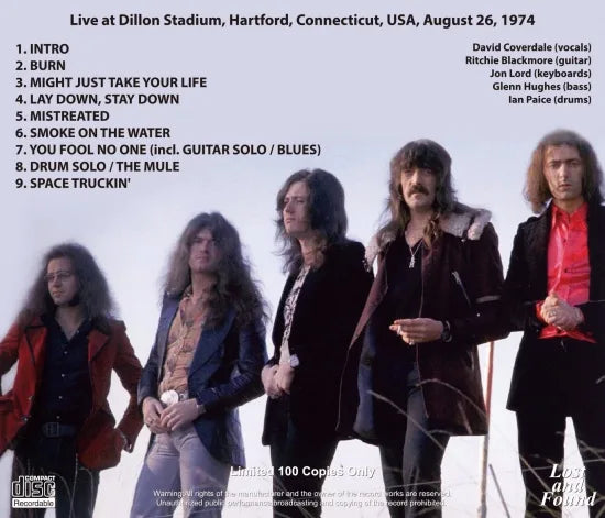 DEEP PURPLE / HARTFORD 1974 (1CDR)