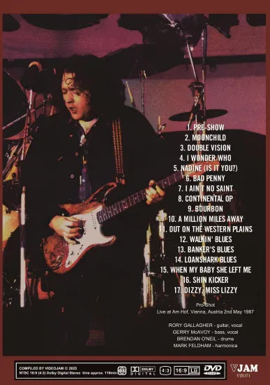 RORY GALLAGHER / STADTFEST 1987 REMASTERED PRO SHOT (1DVDR)
