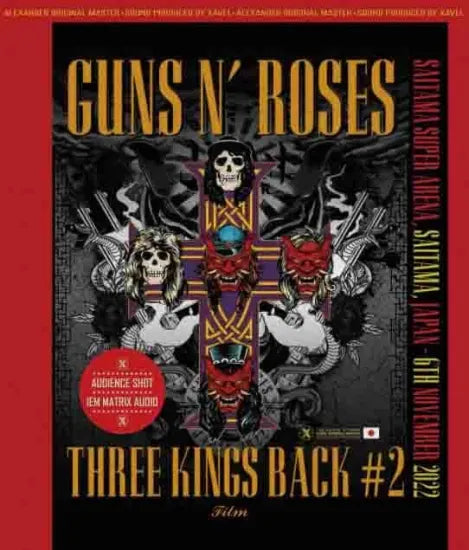 GUNS N’ ROSES / THREE KINGS BACK #2 LIVE IN JAPAN 2022 Limited Set (Paper 3CD with Bonus 2BDR)
