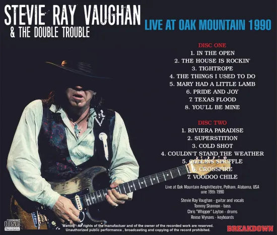 STEVIE RAY VAUGHAN & DOUBLE TROUBLE  / LIVE AT OAK MOUNTAIN 1990 (2CDR)