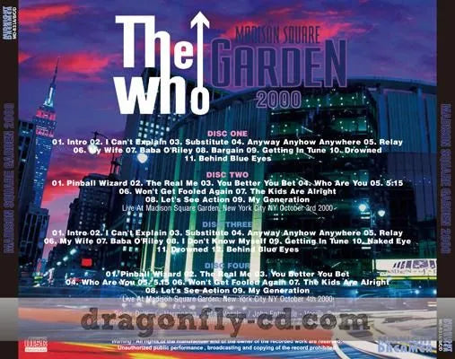 THE WHO / MADISON SQUARE GARDEN 2000 (4CDR)