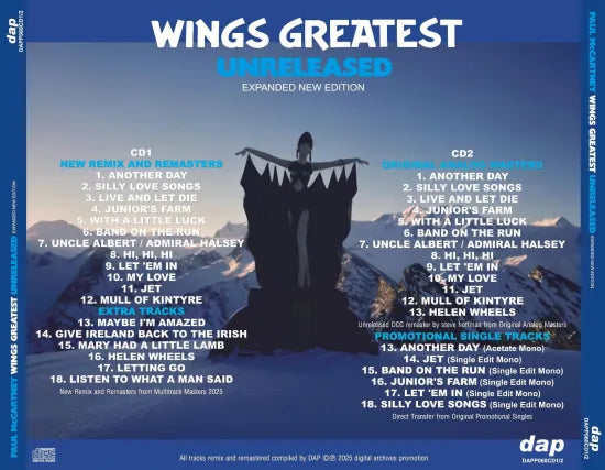 PAUL McCARTNEY / WINGS GREATEST UNRELEASED EXPANDED NEW EDITION (2CD)