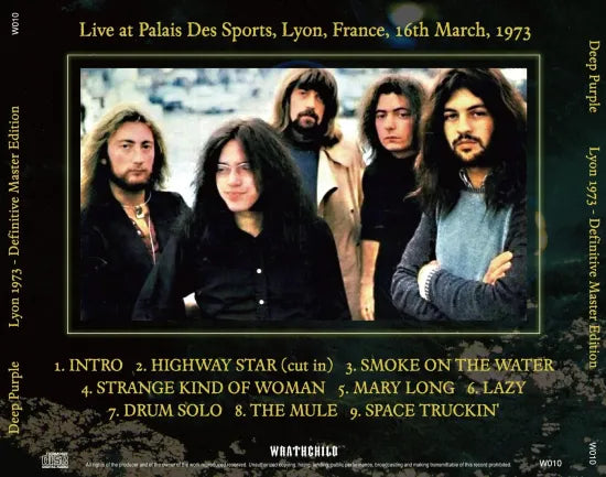 DEEP PURPLE / LYON 1973 DEFINITIVE MASTER 2025 EDITION (1CD)