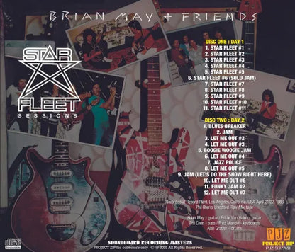 BRIAN MAY & FRIENDS / STAR FLEET SESSIONS  PHIL CHEN'S UNEDITED RAW MIX TAPES (2CDR)