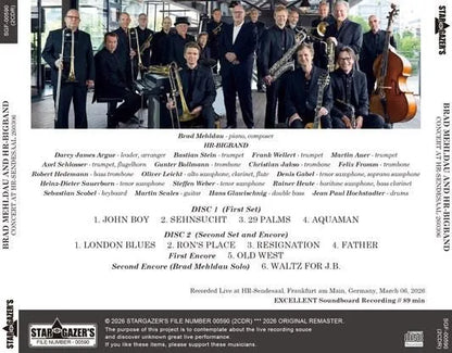 BRAD MEHLDAU AND HR-BIGBAND / CONCERT AT HR-SENDESAAL 260306 (2CDR)