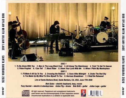 BOB DYLAN WITH JULIAN LAGE / SANTA BARBARA 2026 (2CDR)