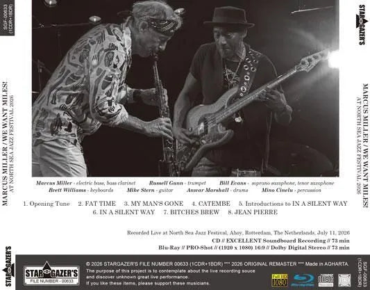 MARCUS MILLER / WE WANT MILES! AT NORTH SEA JAZZ FESTIVAL 2026 (1CDR+1BDR)