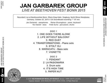 JAN GARBAREK GROUP / LIVE AT BEETHOVEN FEST BONN 2015 (2CDR)