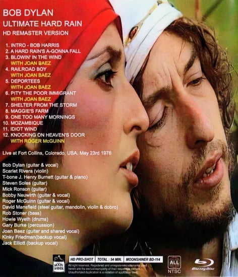 BOB DYLAN / ULTIMATE HARD RAIN 1976 HD PRO-SHOT (1BDR)