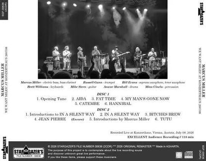MARCUS MILLER / WE WANT MILES! AT KONZERTHAUS 260708 (2CDR)