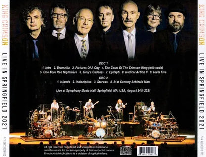 KING CRIMSON / LIVE IN SPRINGFIELD 2021 (2CDR)