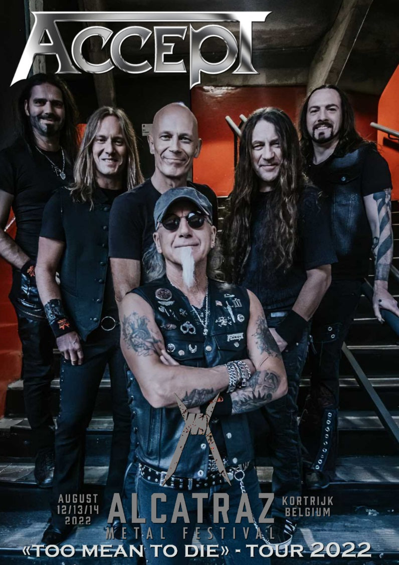 Accept / Too Mean to Die Tour 2022 Alcatraz Metal Festival PRO SHOT (1DVDR)