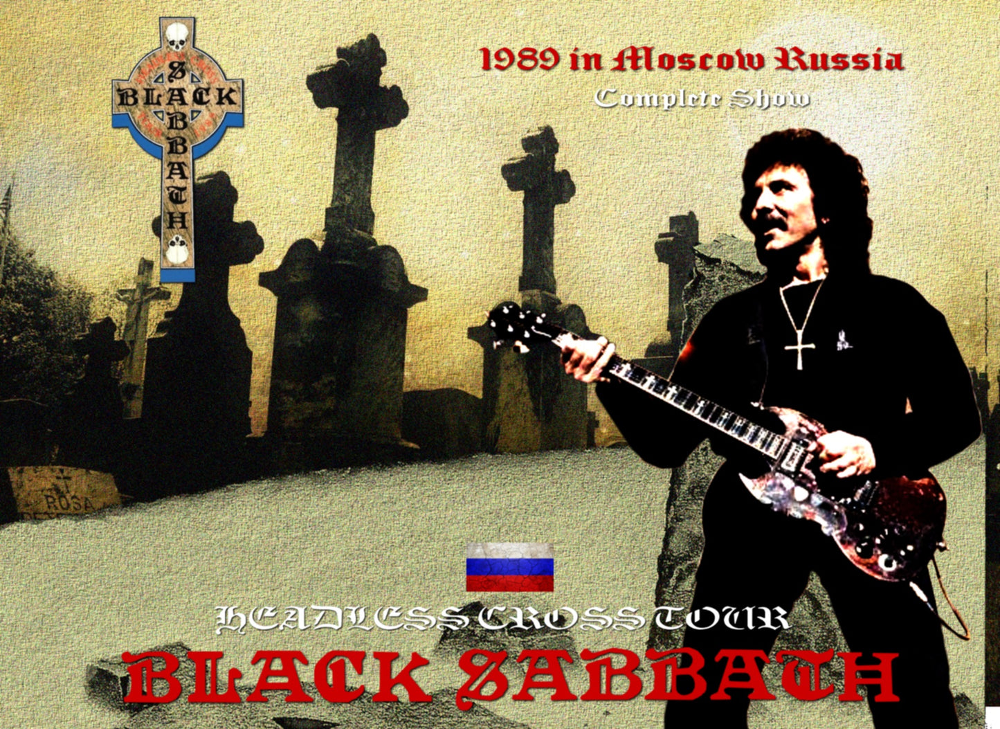 BLACK SABBATH / Headless Cross Tour 1989 in Moscow Russia Complete Olympic Hall SOUNDBOARD (4CDR)