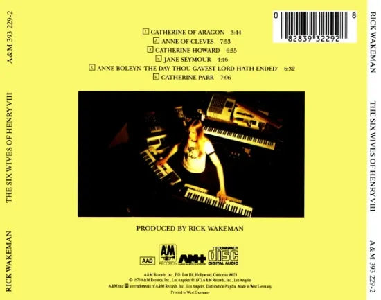 RICK WAKEMAN / THE SIX WIVES OF HENRY 8 (1CD)