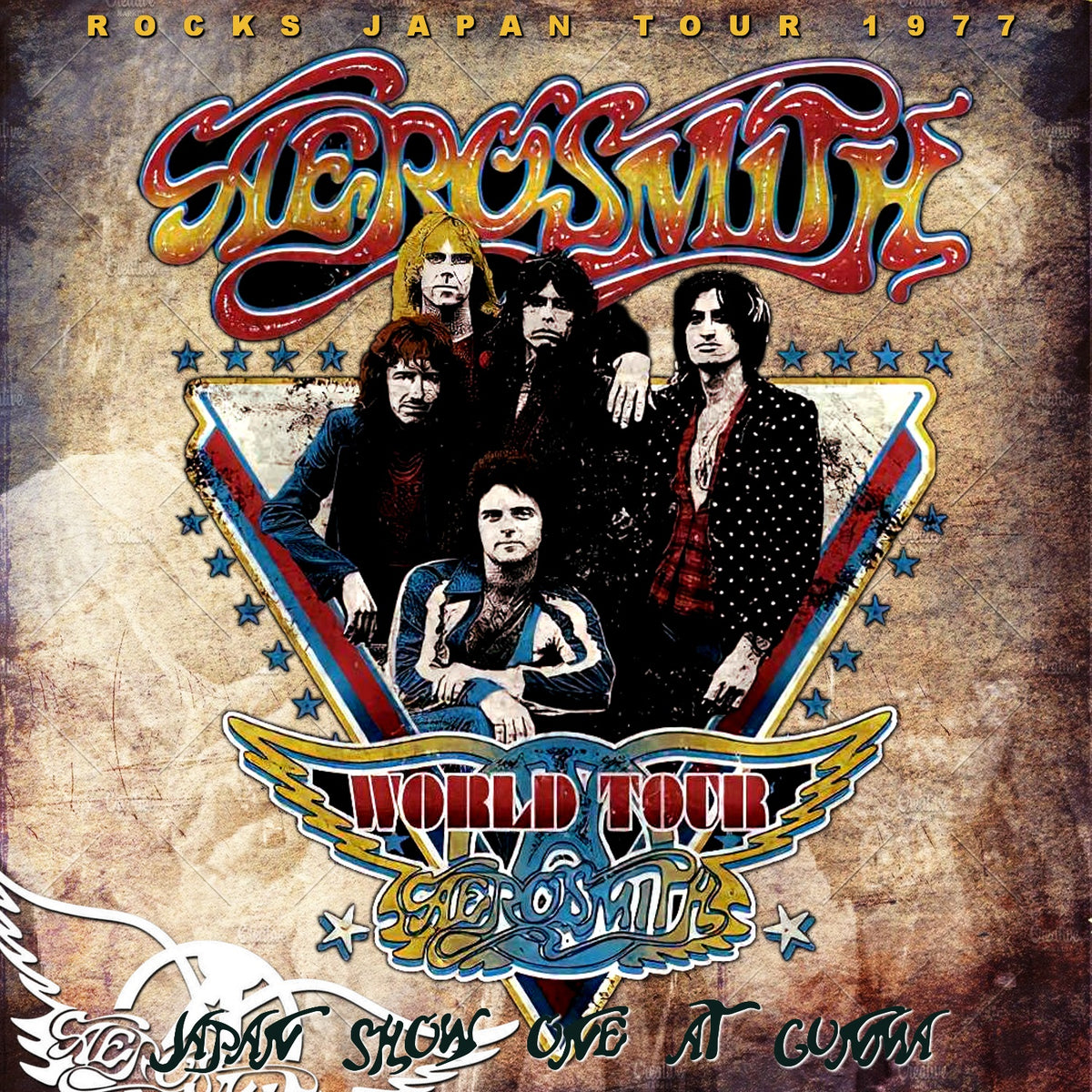 Aerosmith / Rocks Japan Tour 1977 1st Japan Tour one Gunma Kenmin Kaikan (2CDR)