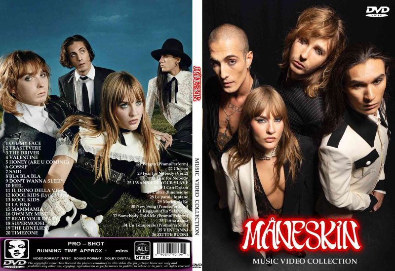 Maneskin / MUSIC VIDEO COLLETION (1DVDR) Unprinted white disc