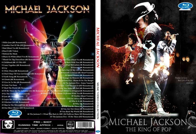 MICHAEL JACKSON / MUSIC VIDEO COLLECTION  (1BDR) Unprinted white disc