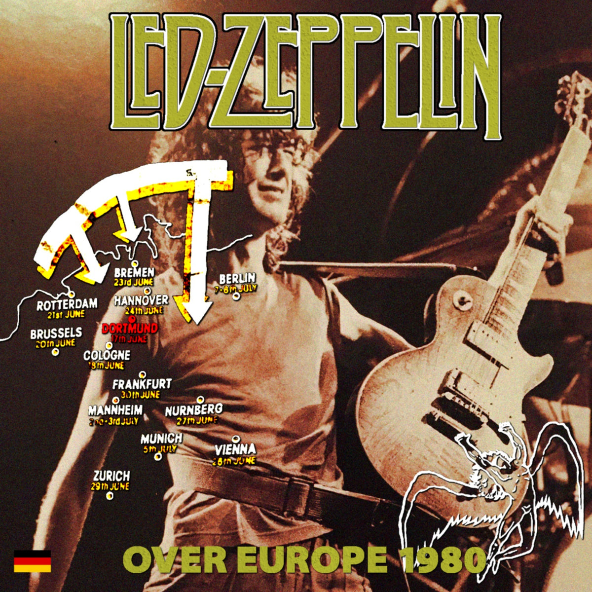 Led Zeppelin / Tour Over Europe 1980 show one Westfalenhalle (2CDR)