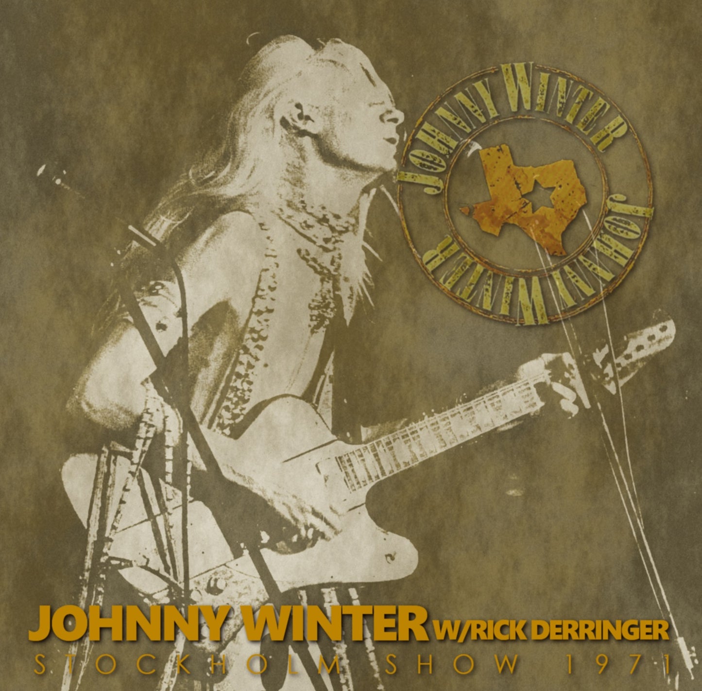 Johnny Winter w/ Rick Derringer / Europe Tour 1971 Live at Konserlhusel Stockholm (1CDR)