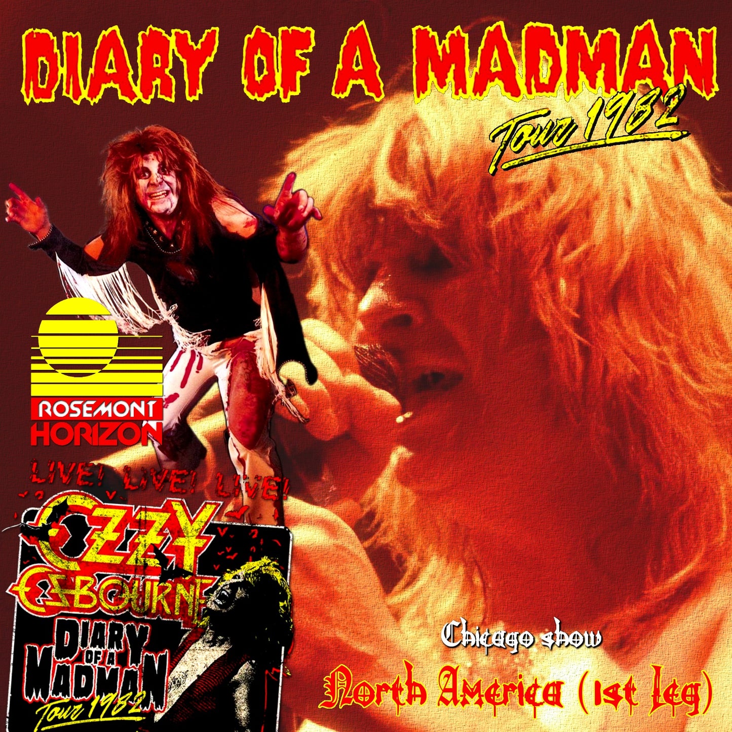Ozzy Osbourne / Diary of a Madman tour 1982 North America 1st leg (1CDR)