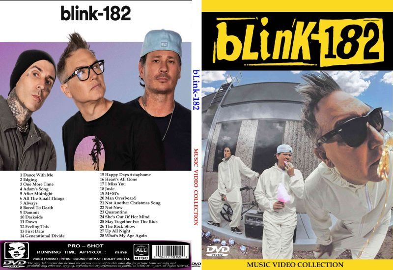 BLINK / MUSIC VIDEO COLLECTION  (1DVDR) Unprinted white disc