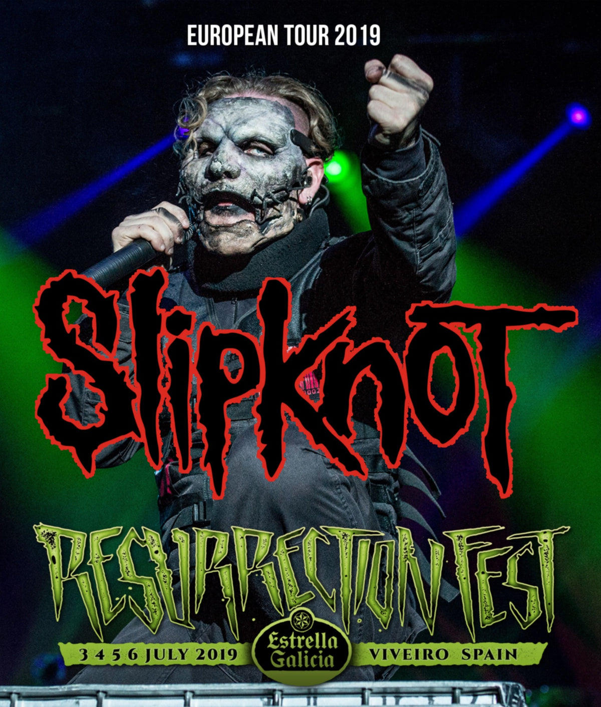 Slipknot / European Tour 2019 Resurrection Fest Campo de fútbol Celeiro (1DVDR)