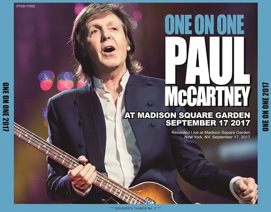 PAUL McCARTNEY / ONE ON ONE AT MSG SEPTEMBER 17 2017 (3CDR)