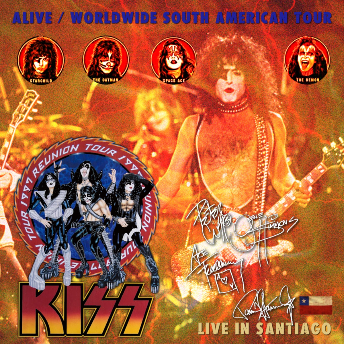 KISS / Alive Worldwide South American Tour 1997 Velodromo del Estadio Nacional SOUNDBOARD (2CDR)