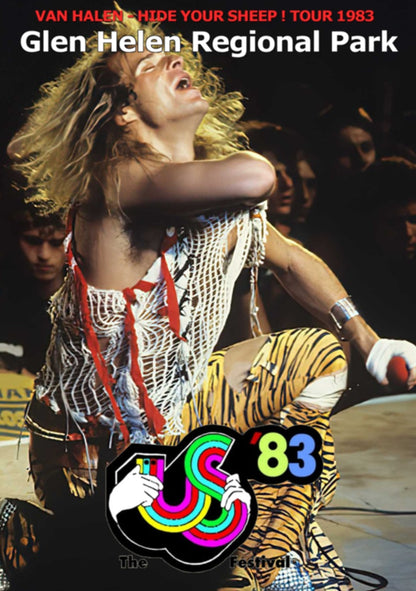 VAN HALEN / Hide Your Sheep Tour 1983 US Festival 1983 Glen Helen Regional Park PRO SHOT (1DVDR)
